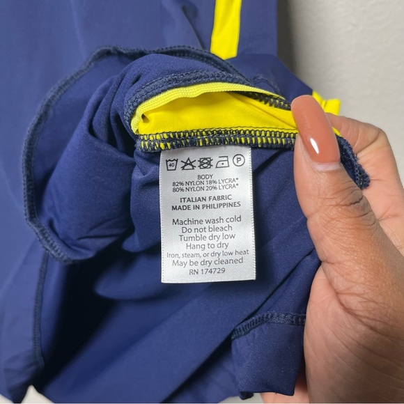 Kinona Women Dress XS Blue Pin High Golf Performance Italian Fabric Nylon Pocket - Picture 6 of 10